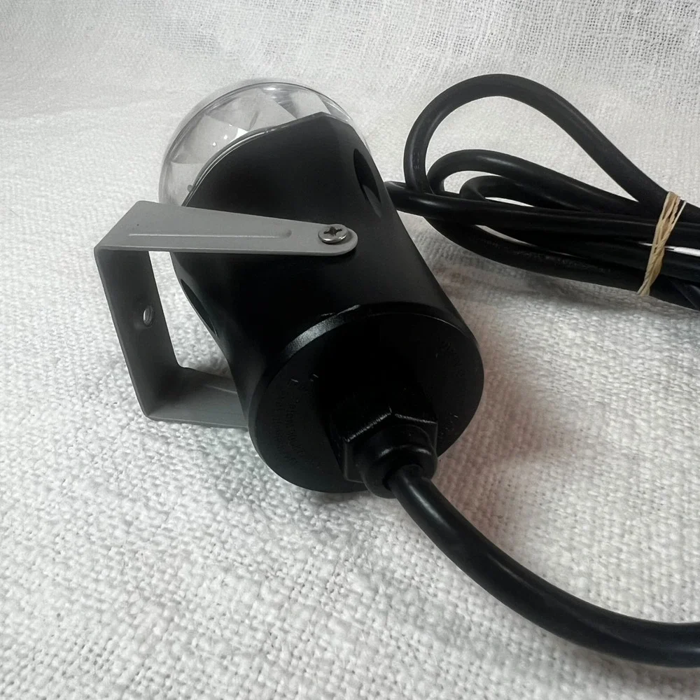 LED Mini Disco Ball Stage Light Black‎ Party Rave Club Aesthetic Size OS